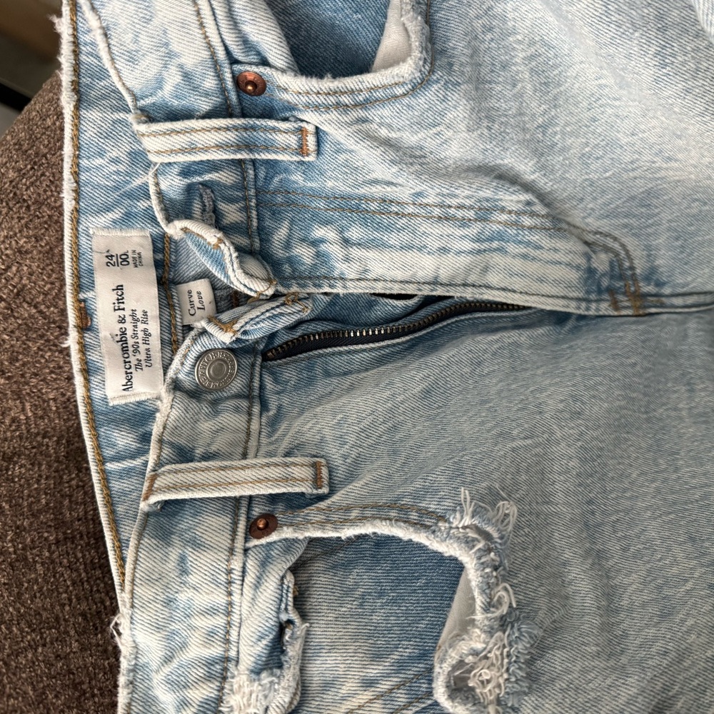 The 90’s Straight Ultra Hugh Rise Curve Love Jean - Picture 2 of 2